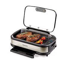 Powerxl Smokeless Grill Plus With Tempered Glass Lid And Turbo Speed Smoke Extractor Technology Walmart Com In 2021 Grilling Indoor Grill Grill Plate
