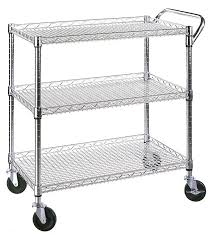 Check spelling or type a new query. Commercial Utility Cart Kitchen Service Trolley Mobile Wire Shelves Industrial Rolling Utility Cart Utility Cart Shelves
