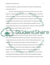 Maybe you would like to learn more about one of these? Collaborative Research Discussion Paper Example Topics And Well Written Essays 750 Words Studentshare