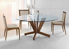 glass round dining table, glass dining