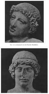 IVORY HEAD IN THE VATICAN MUSEUM.