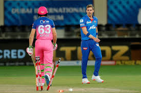 Jos buttler had the honour of smashing the record 24th six over deep midwicket in the last over, bringing up his 150 in the process. Ipl 2020 Watch Working On Increasing My Pace Says Anrich Nortje After Clocking The Fastest Ever Ball In Ipl
