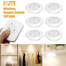 This silver finish wireless undercabinet light uses batteries and features six bright led modules that never need replacing. 6pcs Wireless Led Puck Lights Led Under Cabinet Lighting Closet Light With Remote Control Battery Powered Lights For Entrance Hallway Basement Garage Bathroom Walmart Canada