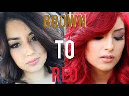 From Brown Hair To Bright Red Hair Without Bleach Youtube Bright Red Hair Red Hair Without Bleach Bright Red Hair Without Bleach