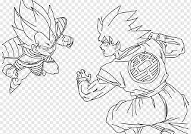 I'm a huge dragon ball z and gt fan so i put a lot of. Goku Vegeta Drawing Dragon Ball Trunks Sunny Vacation Angle White Hand Png Pngwing