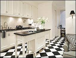Put these tiles in a kitchen with lots of natural sunlight for a truly special look. Black And White Floors White Tile Kitchen Floor Black Kitchen Decor White Kitchen Decor