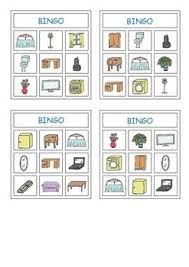 Furniture Bingo By Esl And More Teachers Pay Teachers In 2020 Bingo Desk Flowers Furniture
