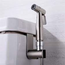 Handheld Portable Bidet Toilet Sprayer Douche And T Adapter Toilet Washing Set Silver Bidet Sprayer Bidet Bidet Toilet