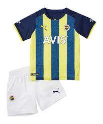 The swiss football association says that its 21/22 puma away jersey shows national pride and, under this suisse is us motto, conveys the identity of switzerland in a previously unseen way. Puma Fenerbahce Istanbul Minikit Home 2021 2022 Gelb F01 Fan Shop Replica