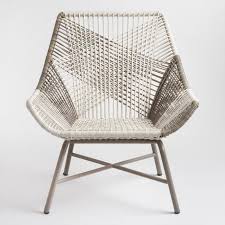 Gray Woven All Weather Wicker Andalusia Outdoor Chair V2 Wicker Patio Chairs Woven Chair Chair