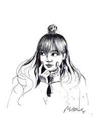 lisa blackpink by manchiart sketches blackpink female sketch