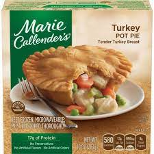 Conagra foods is recalling all marie callender's brand cheesy chicken and rice frozen meals after they were possibly linked to a salmonella outbreak in 14 states. Marie Callender S Turkey Pot Pie Frozen Meal 10 Oz Pick N Save