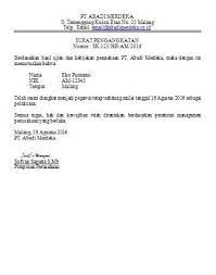 Surat keputusan no:29/sk/hrd/21 tentang pengangkatan karyawan. Image Result For Contoh Surat Keputusan Pengangkatan Kepala Cabang Perusahaan Nama Surat Kerja