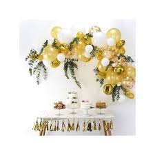 Banderole ou guirlande candy bar pour la décoration de votre salle de mariage. Guirlande De Ballons En Kit Or Modern Confetti
