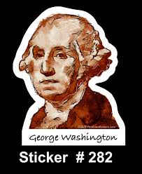 Funny George Washington Sticker