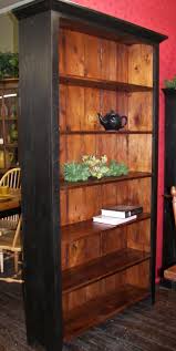 Two Tone Black And Tudor Bookcase Shelf Unit We Use Wood From Dismantled Barns And Log Homes Dating From The 180 Wood Bookshelves Bookcase Furniture Makeover