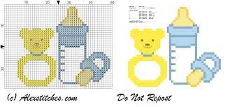 There's a wide range of patterns to suit cross stitchers of all levels from beginner to advanced. Baby Bottle And Pacifier Rattle Cross Stitch Pattern Baby Cross Stitch Patterns Cross Stitch Patterns Free Cross Stitch