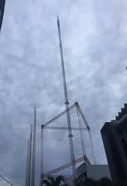 The upper parts of indosiar television tower are guyed to this tower. The Indosiar Tower By Voltagelife7 On Deviantart