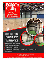 Full space is dividable into three smaller fields by mesh curtains. Ponca City Oklahoma On Twitter The Recreation Department Has Recently Outfitted Unity Gym With Indoor Baseball And Softball Equipment That Includes A Batting Cage Pitching Machine Soft Toss Nets And A Portable