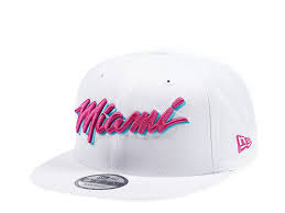 New Era Miami Heat Vice Edition White 9fifty Snapback Cap Topperzstore De