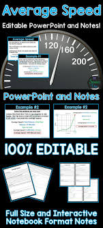 Introduce The Basics Of Calculating Average Speed With This Powerpo Physical Science High School Middle School Science Activities Middle School Science Teacher