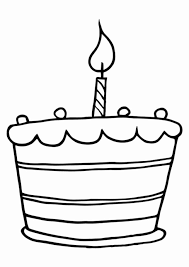 Coloring Birthday Cake Clipart Black And White Coloring Page Birthday Cake Elegant Get This Line Birthday Cake Coloring Pages Cake Clipart Cake Drawing Birthday Cake Clip Art