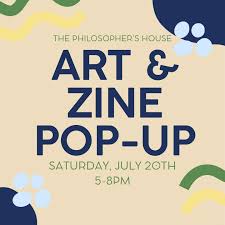 Join us for our first Art and Zine pop up, celebrating local artists and  crafters! We have zine creators, jewelry makers, metal forgers, painters,  and much more....keep checking back for updates on