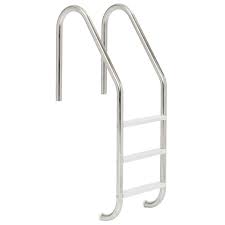 Doheny S Pool S R Smith 3 Tread Stainless Steel Pool Ladder With Cycolac Tread Pool Ladder Above Ground Pool Ladders Pool Steps