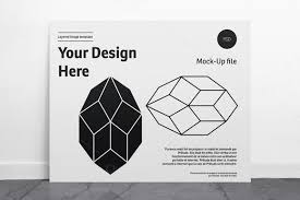 Poster Mockup Landscape 01 Poster Mockup Poster Mockup Free Business Card Mock Up