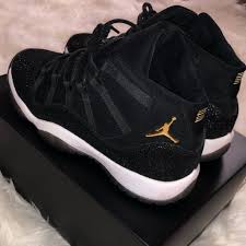 Black And Gold Jordans Womens Air Jordan 11 Heiress Stingray Black And Gold Black And Gold Jordans Air Jordans Black And Gold Shoes