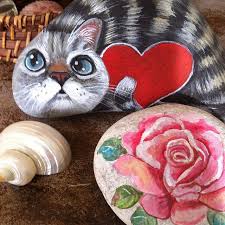 Instagram Photo By Aysegul Tolunay Feb 14 2016 At 7 23am Utc Painted Rocks Stone Rocks Painting