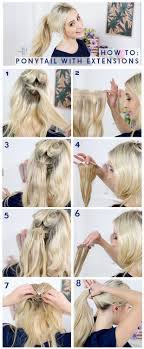 How To Ponytail Tutorial Using Milk Blush Hair Extensions Hair Extensions Best Hair Extensions Tutorial Clip In Hair Extensions
