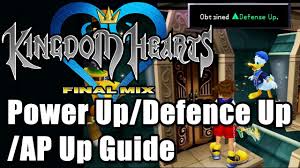 Kingdom Hearts 1 5 Hd Final Mix Power Defence Ap Up Guide Youtube