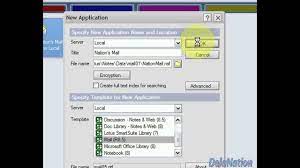 Lotus Notes 8.5 - 1. How To Create A Lotus Notes Mail Database Application  - Youtube