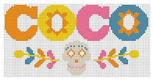 Coco Movie Title Cross Stitch Pattern Etsy In 2020 Cross Stitch Patterns Disney Cross Stitch Stitch Patterns