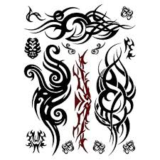 You cannot skip considering rose tattoo designs when it comes to small flower tattoo ideas. Amazon Com Supperb Tribal Temporary Tattoos Bold Tribal Swirls Beauty Personal Care