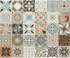 Carreaux De Ciment Adhesif Mural Azulejos 15 X 15 Cm 30 Pieces Adhesif Mural Salle De Bain Et Cuisine Carreau De Ciment