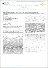 Publié en inde, il regroupe des publications tournant autour de la santé et les. Pdf An Innovative Cardiac Biomarker In Veterinary Medicine Wael El Deeb And International Journal Of Veterinary Health Science Research Ijvhsr Academia Edu