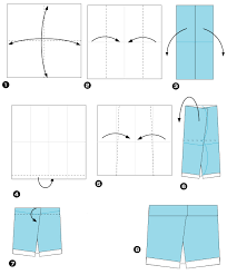 Diagramme D Origami De Short Origami Facile Robe Origami Origami