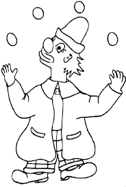 À ton tour de nous montrer tes prouesses, mais cette fois en le coloriant de la plus belle des manières ! Coloriage Clown Jongleur A Imprimer