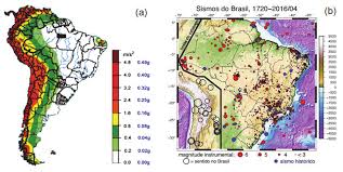 Frequently updated list and interactive map, updates, links and background info. Brazilian Seismicity A Map Of The Seismicity Of South America 24 Download Scientific Diagram