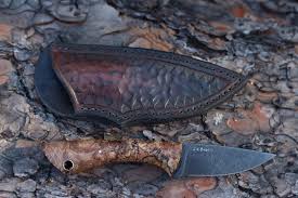 Bird And Trout Knife Blank A Bird And Trout And 2 Neckers Knife Sheath Knife Neck Knife