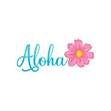 Aloha logo design | Premium Vector