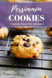 This Persimmon Cookie Recipe Is An Old Family Recipe Make Them In The Fall With Fresh Persimmons Persimmon Cookies Persimmon Cookie Recipe Persimmon Recipes