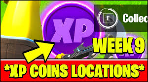 Fortnite season 5 week 4 is here. Collect Xp Coins Xp Coin Locations Fortnite Season 2 Week 9 Challenges Youtube