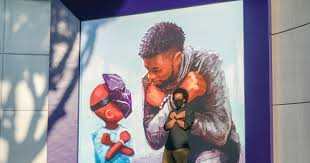 Chadwick Boseman Mural Unveiled At Downtown Disney Los Angeles Times