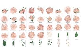 Please use and share these clipart pictures with your friends. Rose Gold Watercolor Flowers Clipart By Digital Curio Thehungryjpeg Com