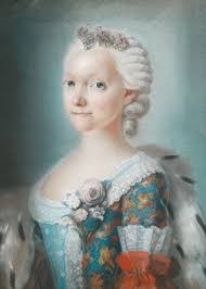 Mária jozefa karolina szász hercegnő (hu); Louis De Silvestre Portrait Of A Saxon Princess Probably Maria Josepha Of Saxony The Future Dauphine Of France 1731 1767 Mutualart