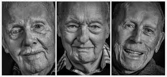 Wise Guys" I took photos of 15 men and women at a nursing home. Very  enjoyable. Gave them all an A4 colour print. . 3 light set up using 2 soft  boxes