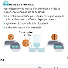 V = l x l x h 2)sachant qu'un litre d'air pèse 1,3g dans les conditions normales de températures et de pression et sachant 1 m 3 = 1000l, calculer la masse de l'air. Chimie 4eme Aidez Moi Merci Nosdevoirs Fr